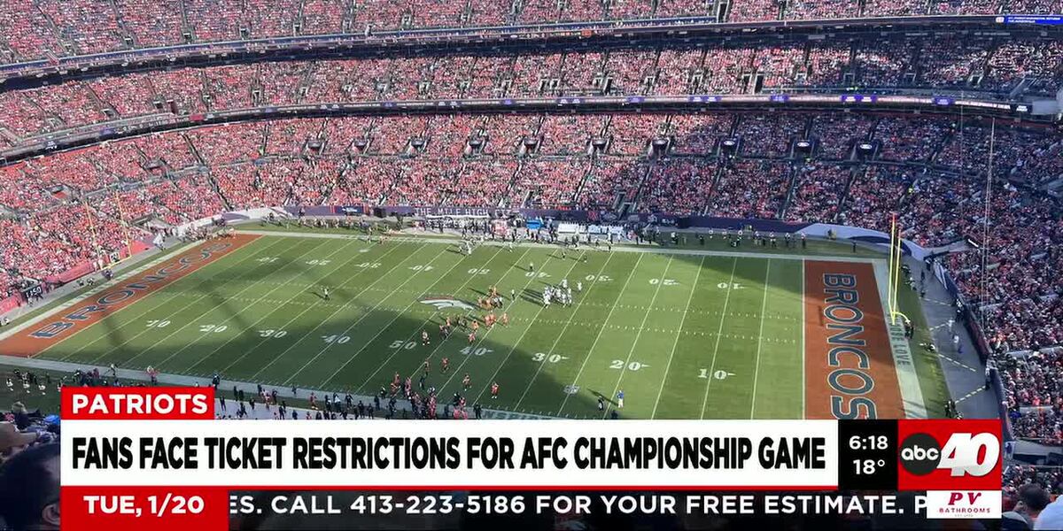Fans face ticket restrictions ahead of AFC Championship game