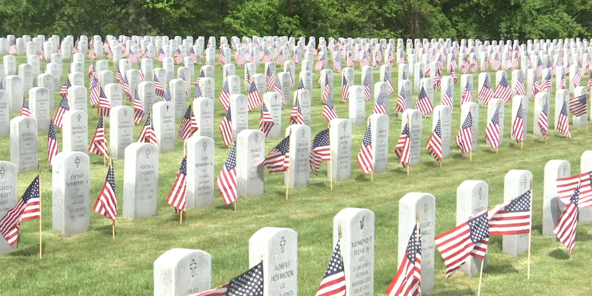 Volunteers prepare Mass. Veterans’ Memorial Cemetery for Memorial Day