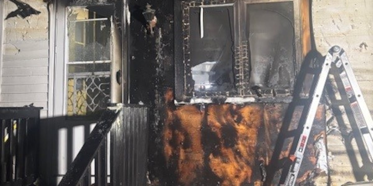 Five displaced after fire burns through first floor of two-story house