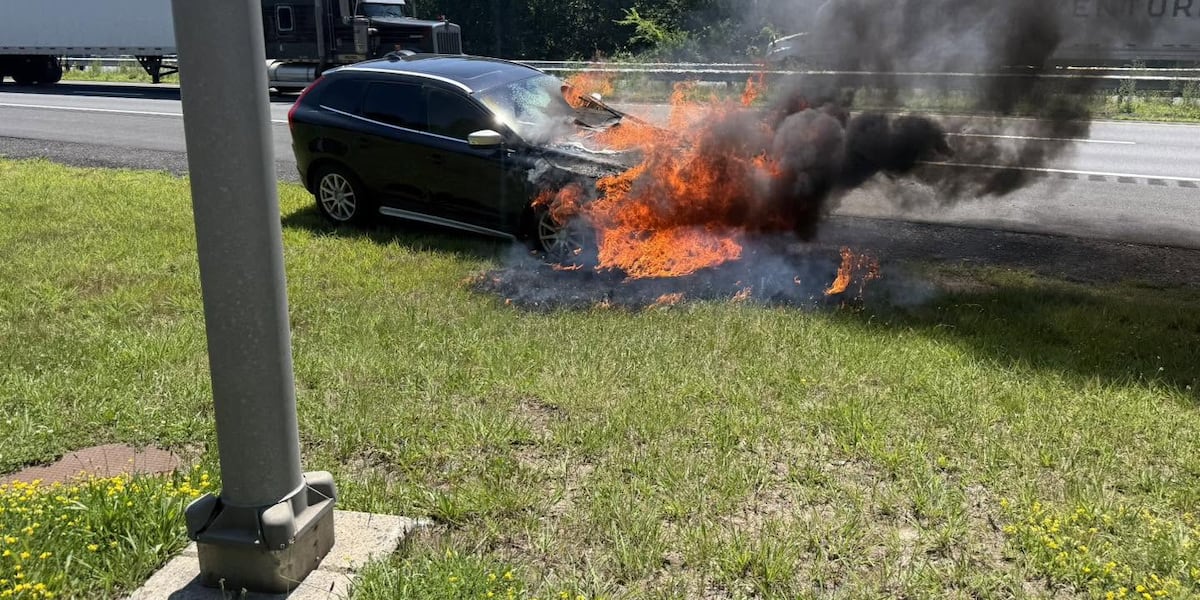 Emergency crews in Palmer fight Mass Pike car fire