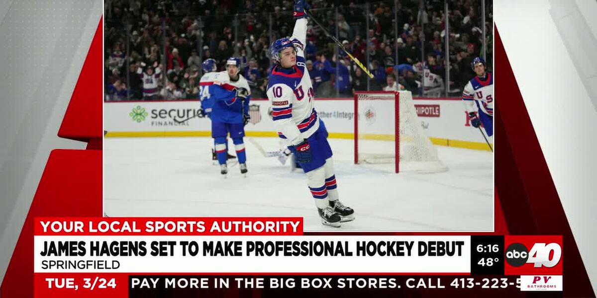 Thunderbirds’ James Hagens to make professional hockey debut