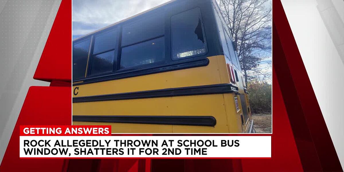 Window shattered after rock reportedly thrown at school bus in Springfield