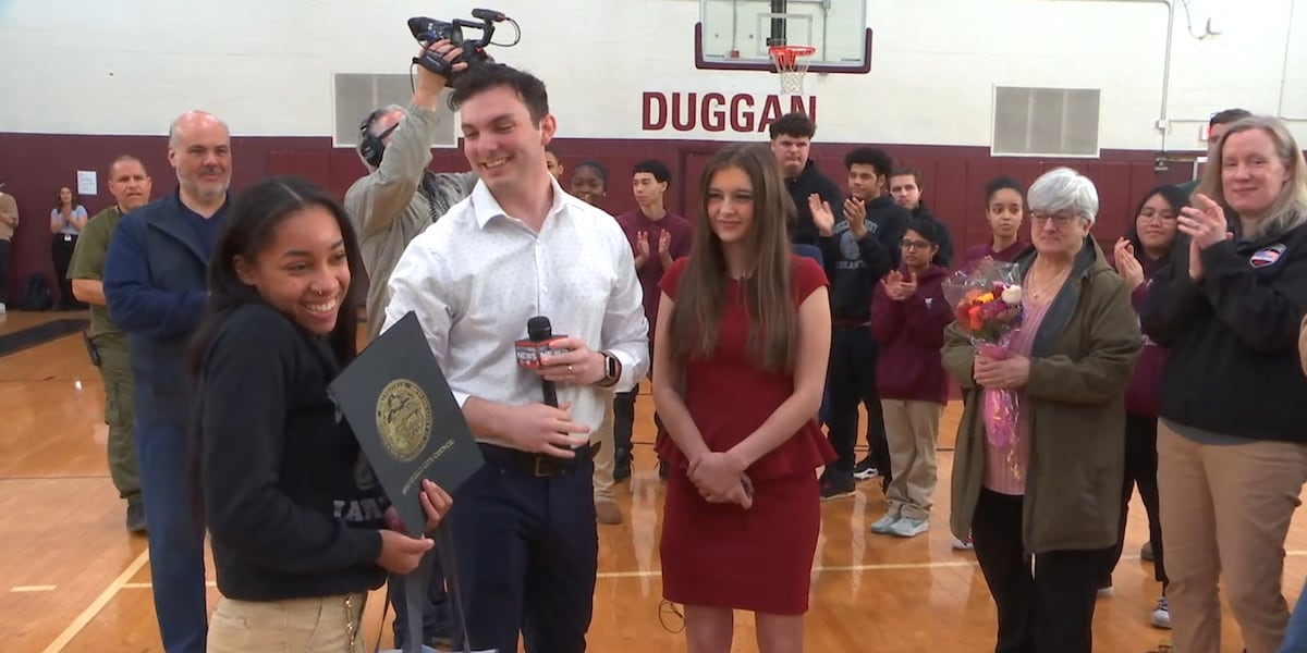 Surprise Squad honors a natural born leader at Duggan Academy