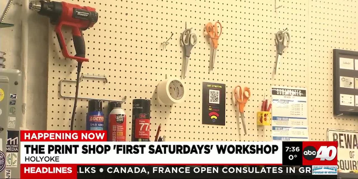 The Print Shop offering free Saturday workshop events