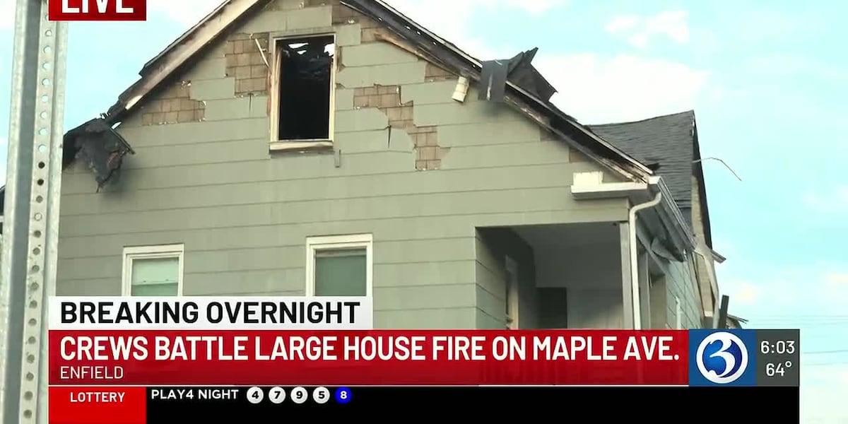 Neighbors say fireworks sparked Enfield house fire that destroyed parts of multi-family home