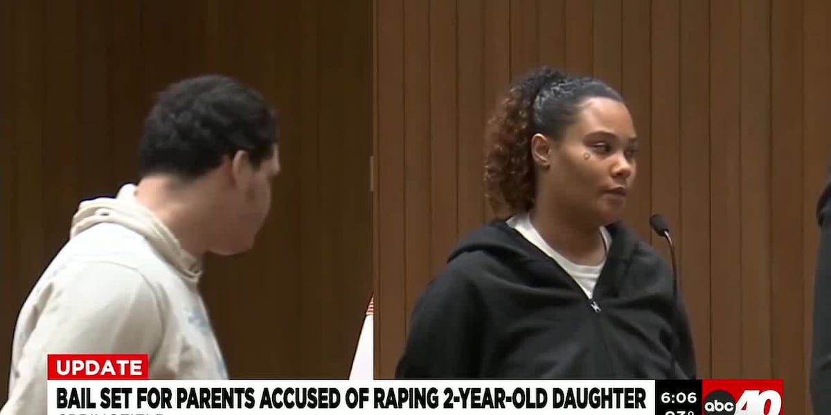 Bail set for Springfield parents charged with raping 2-year-old