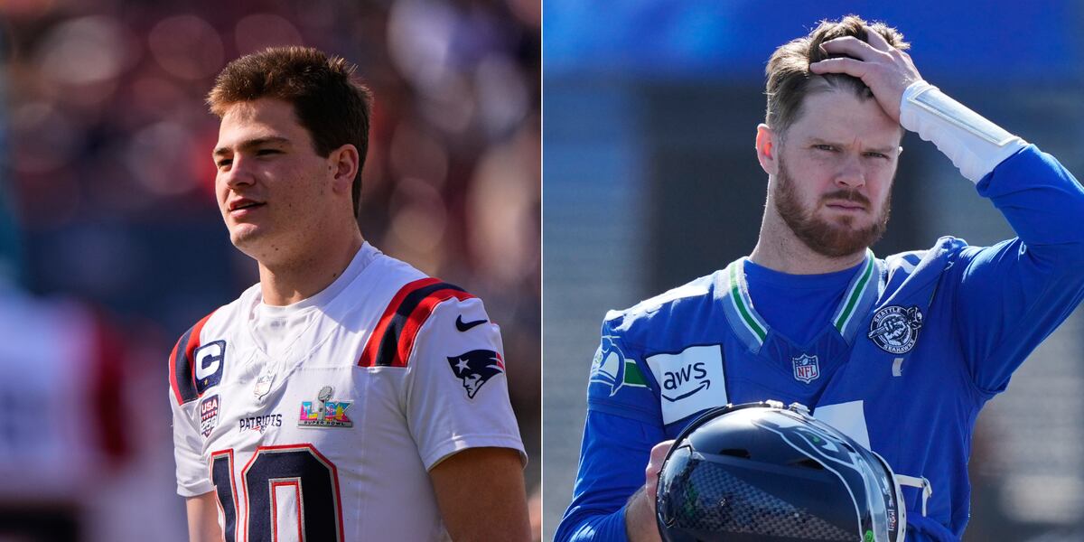 Drake Maye and the Patriots take on Sam Darnold and the Seahawks in Super Bowl 60
