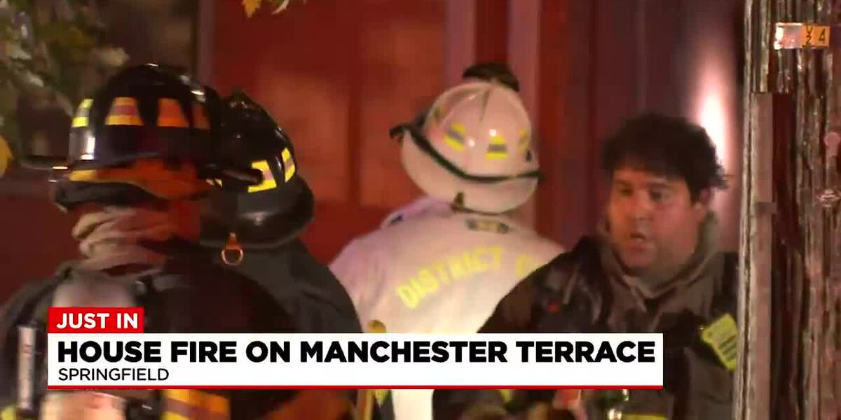 Springfield's Manchester Crews respond to fire on Manchester Terrace in Springfield