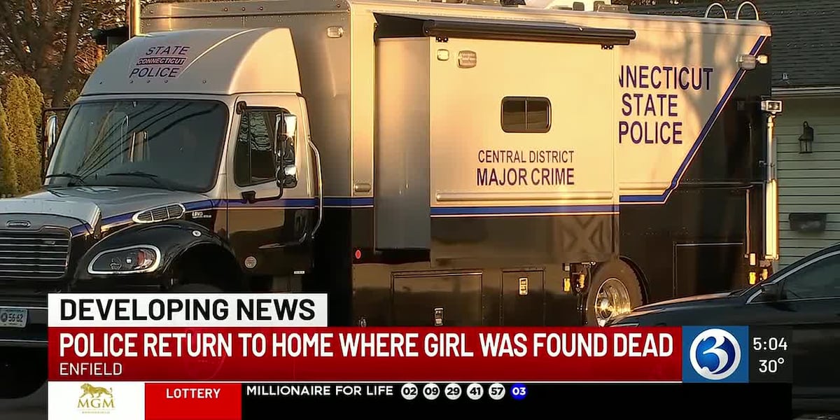 Police return to Enfield home where 12-year-old girl was found dead