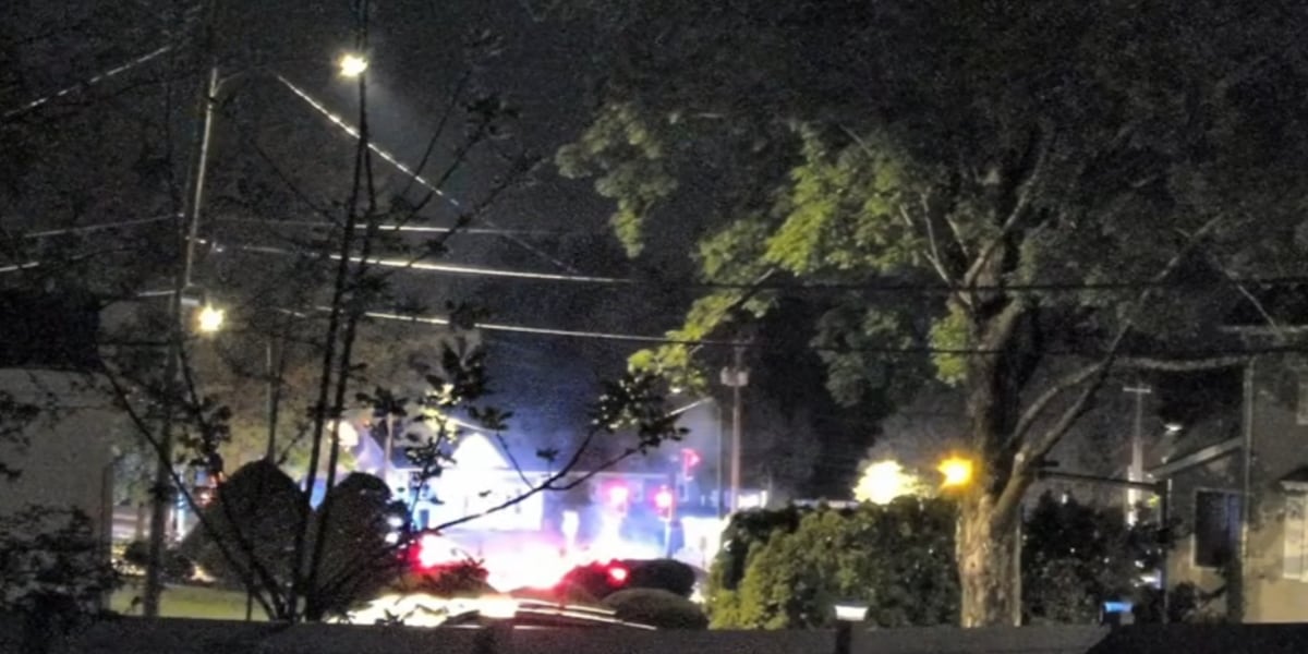 Early morning crash takes out signs in Forest Park