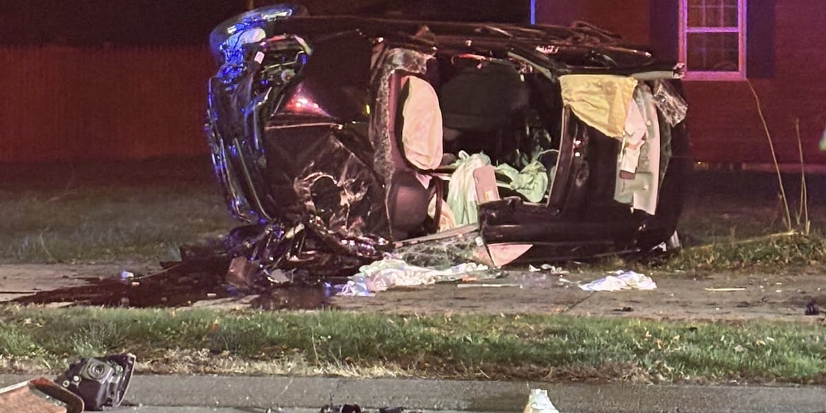 Two hospitalized after car hits utility pole in Westfield