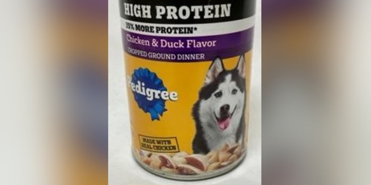 Pedigree dog food recalled for possible metal and plastic contamination