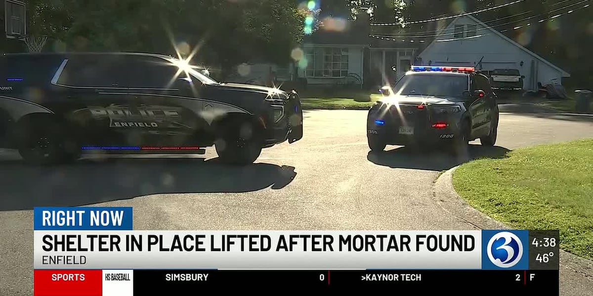 Enfield man arrested after WWII-era mortar round found in home