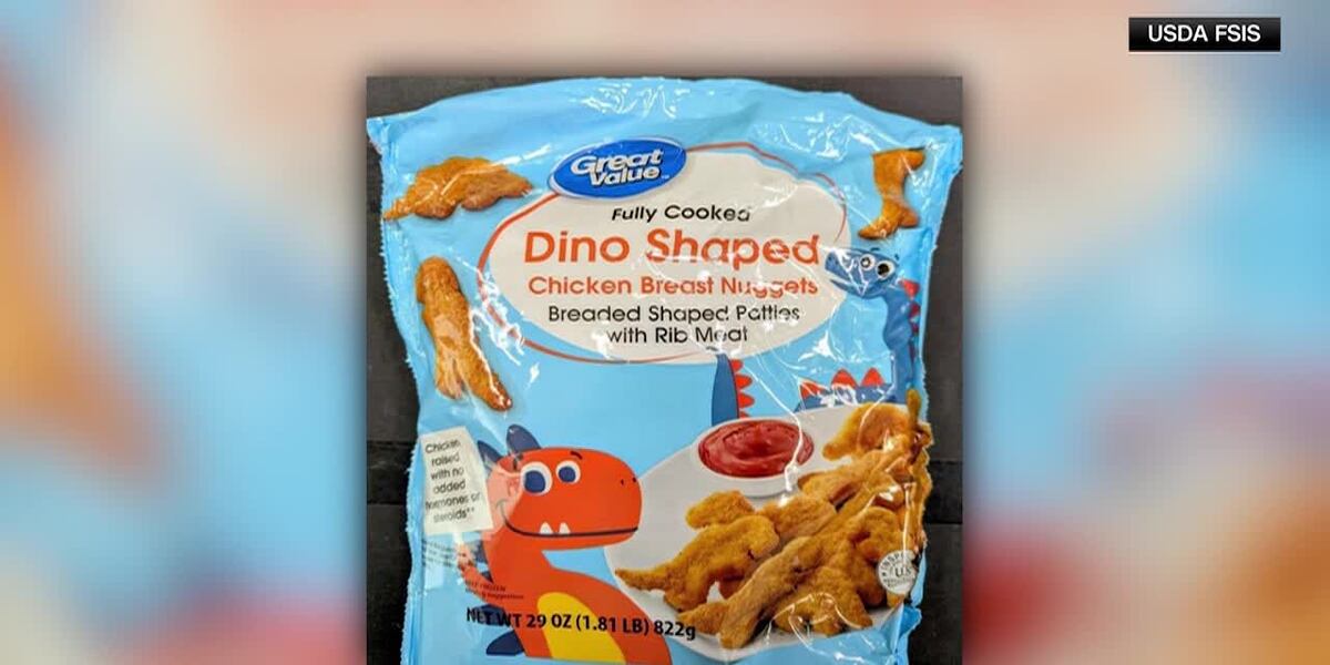 Dino-shaped nuggets could contain lead, officials say