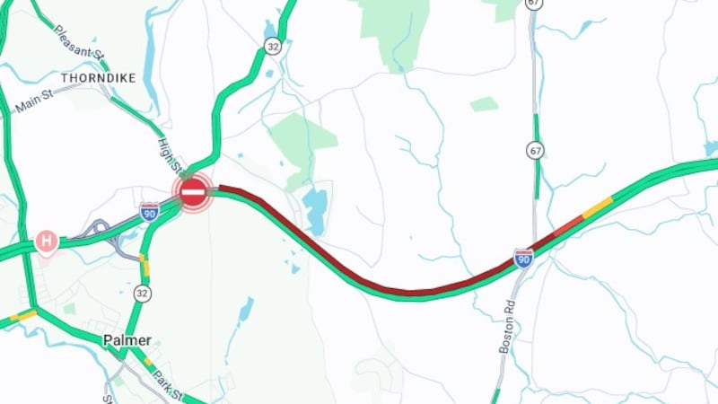 Two trucks have reportedly crashed on the Mass Pike in Palmer.