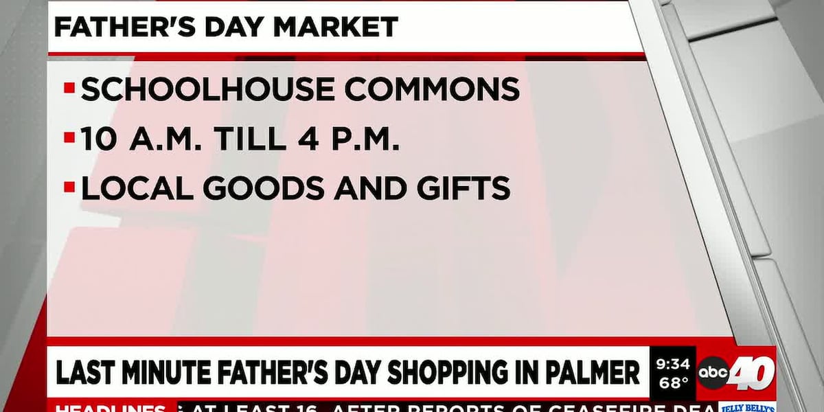Last minute Father’s Day gift market open in Palmer