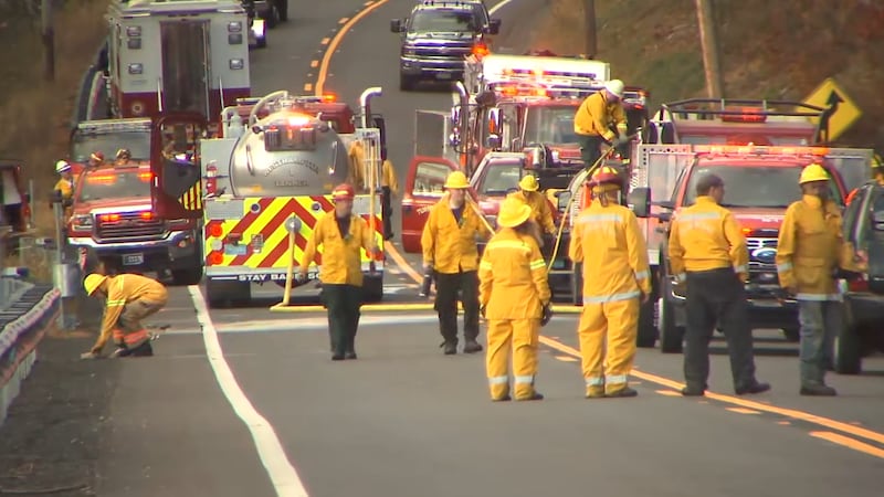 Worthington Brush fire