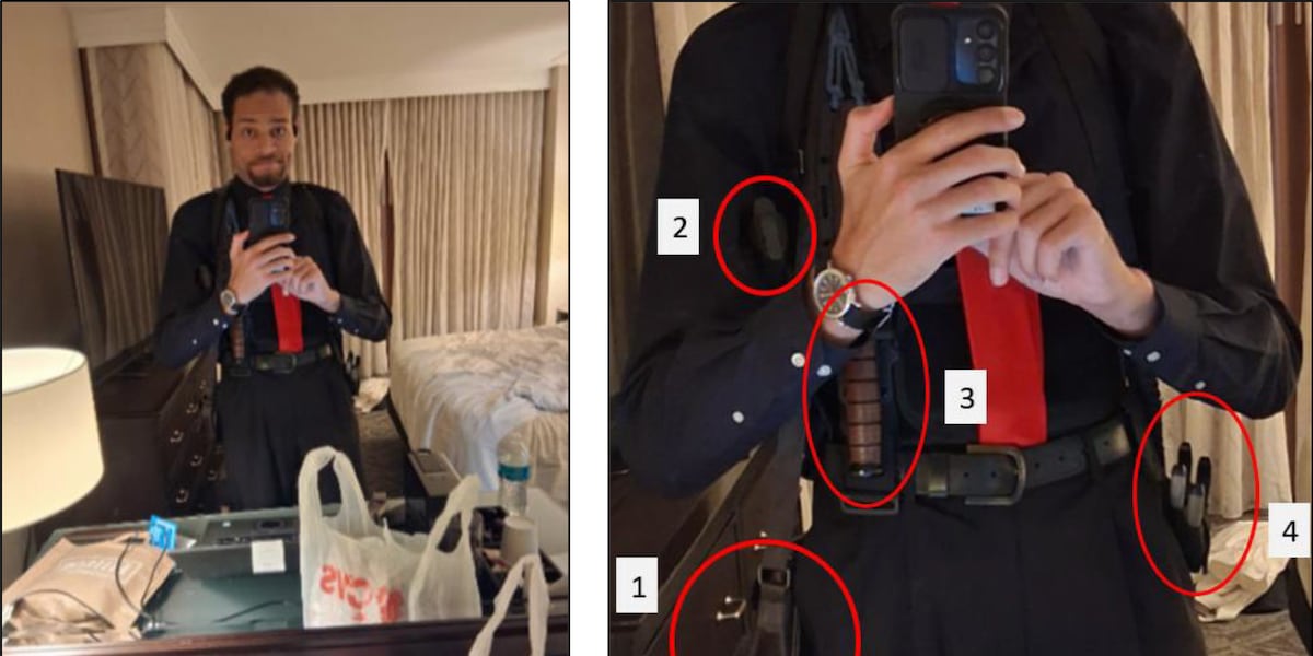 Man charged with trying to kill Trump at dinner took photo with knife in hotel, investigators say