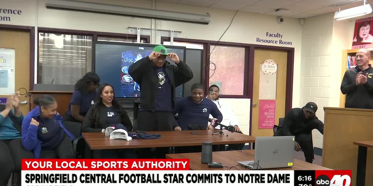 Springfield Central football star commits to Notre Dame