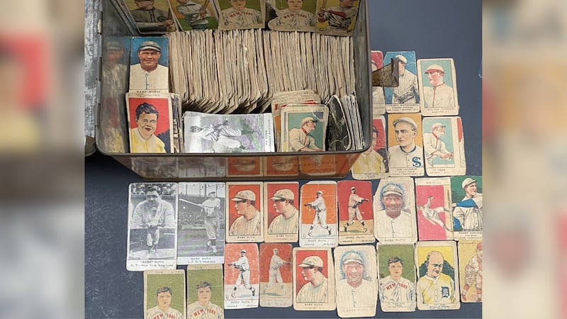 rare baseball card finds Hundreds of rare baseball cards from 1920s discovered in closet - including Babe Ruth, Ty Cobb