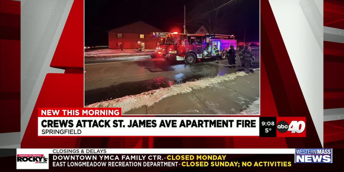 Fire crews rush to put out apartment fire