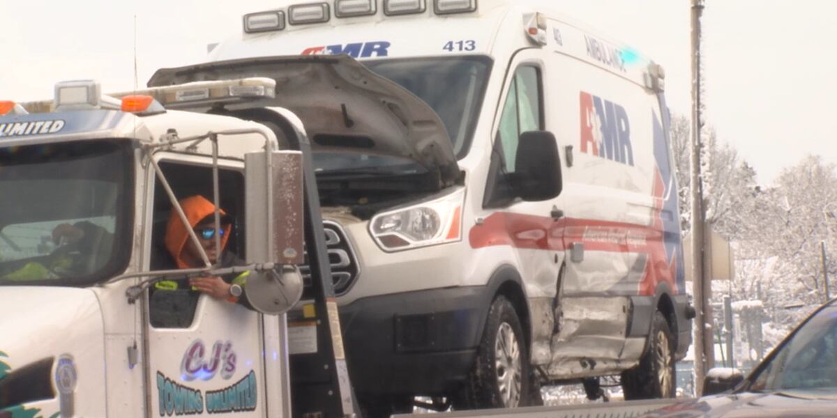 Crews respond to car vs. Ambulance crash