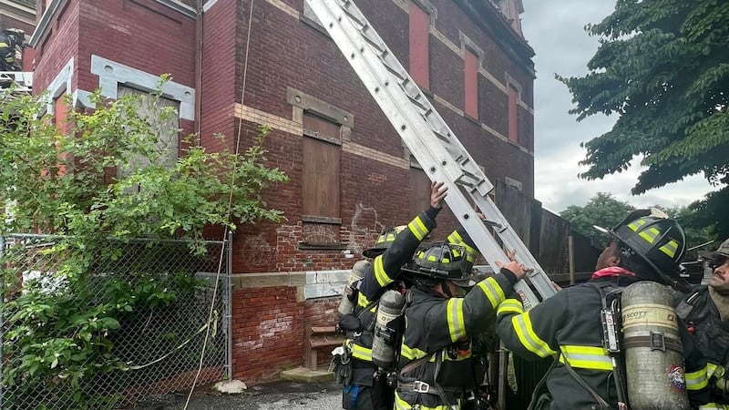 Cheney Rd Springfield Fire Emergency crews respond to 3-story house fire in Springfield