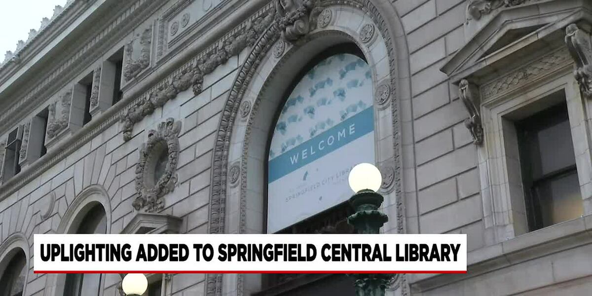 Uplighting added to Springfield Central Library
