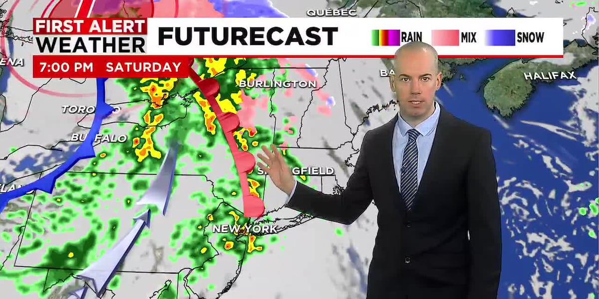 Cold and sunny to begin our weekend, but rain arrives Saturday night