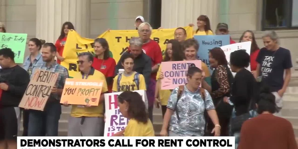 Broward County Rent Control Protest Protest held to raise awareness of rising rent costs