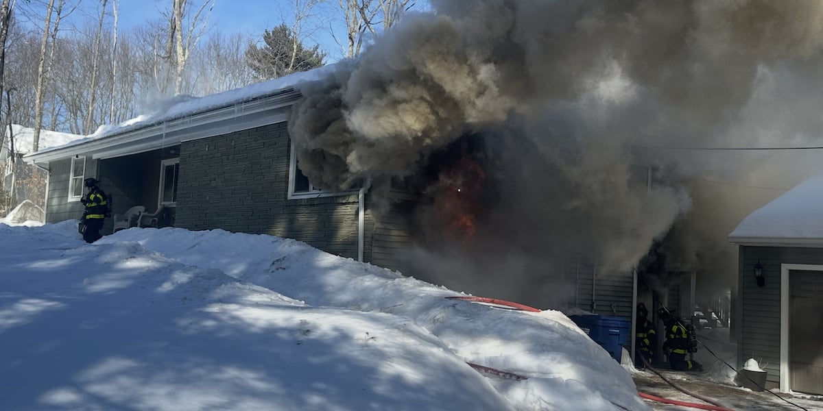 First responders battle two alarm fire