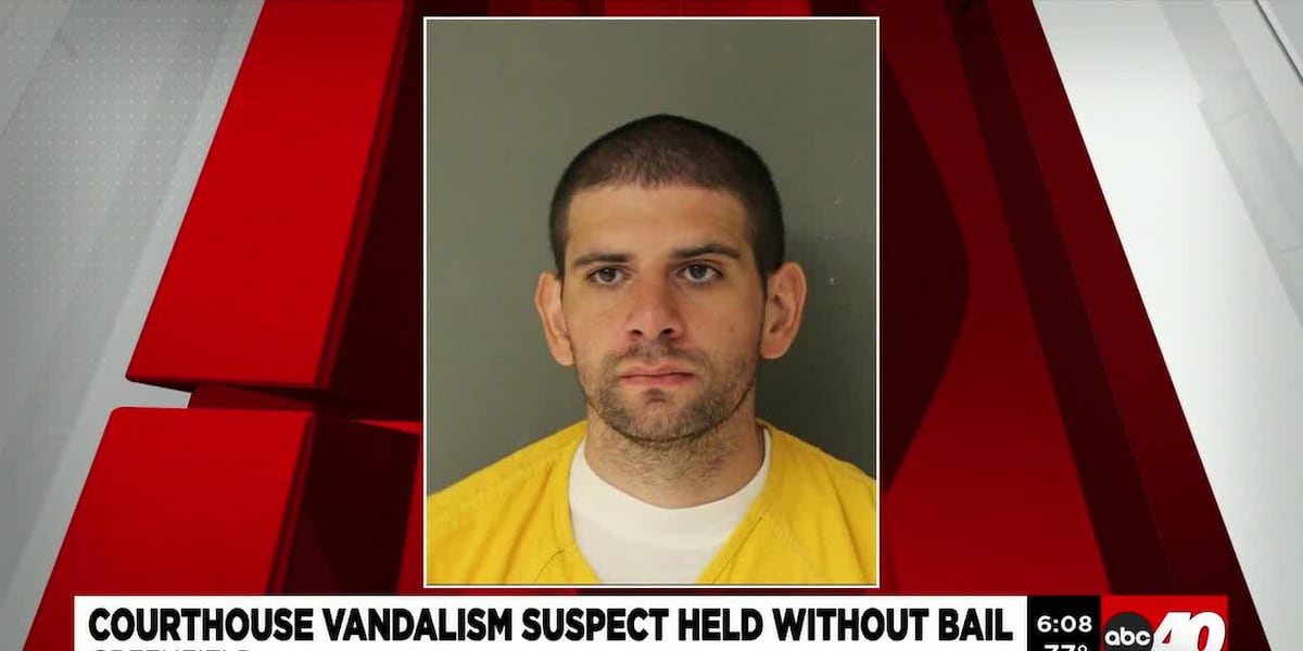 Greenfield man accused of vandalizing courthouse