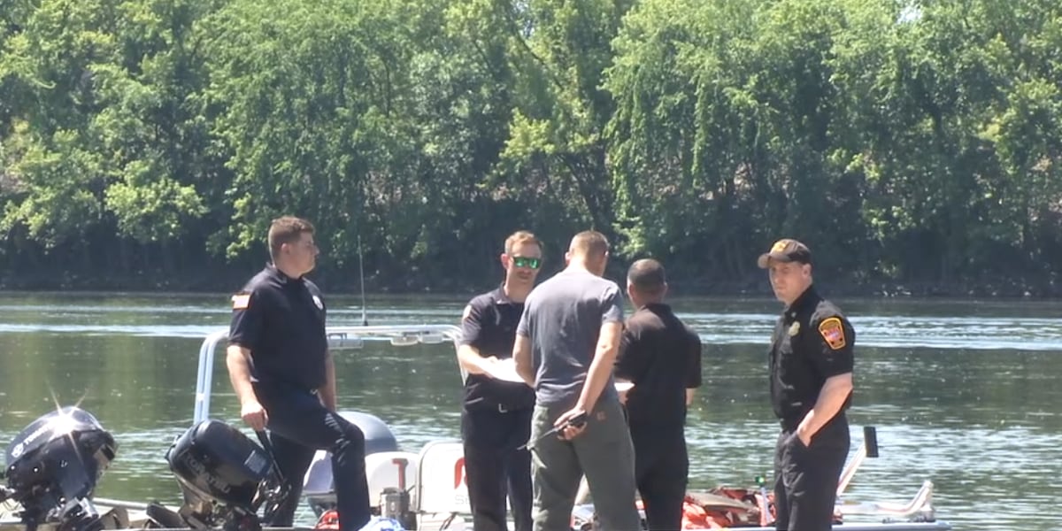 First responders practice their water rescue skills in the Conn. River