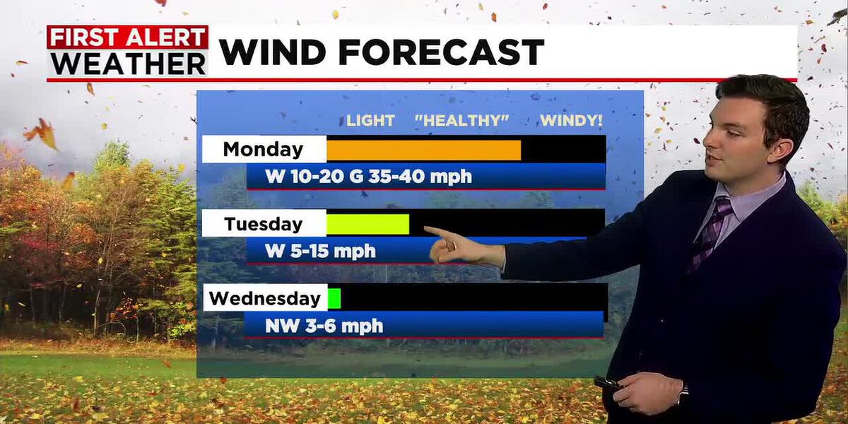 Windy & Chilly to Start the Week