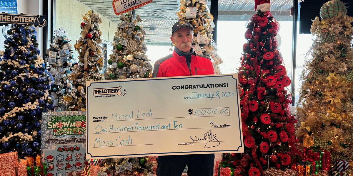 Easthampton man claims lottery prize just weeks before it was set to expire
