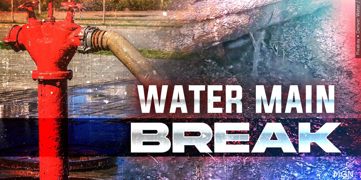 Water main break reported in Holyoke