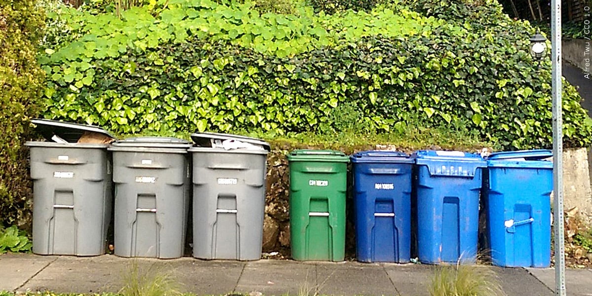 Trash pick up times moving up due to heat