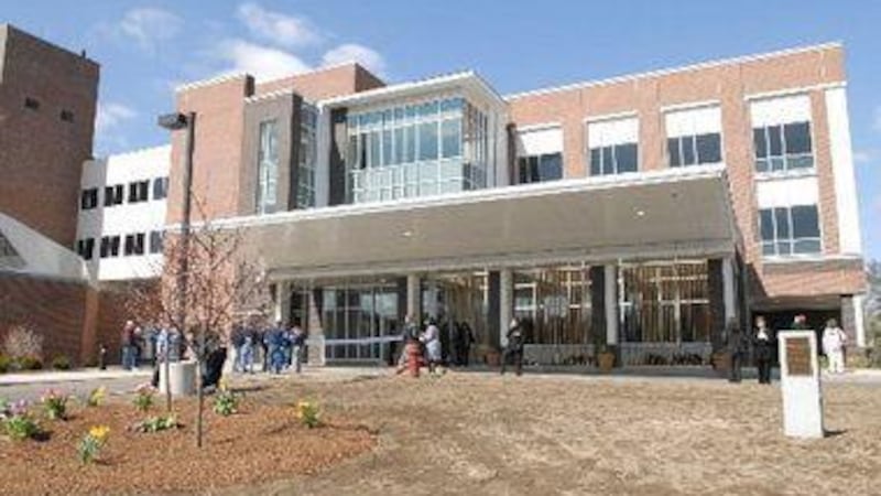 The exterior of Cooley Dickinson Hospital in Northampton, MA