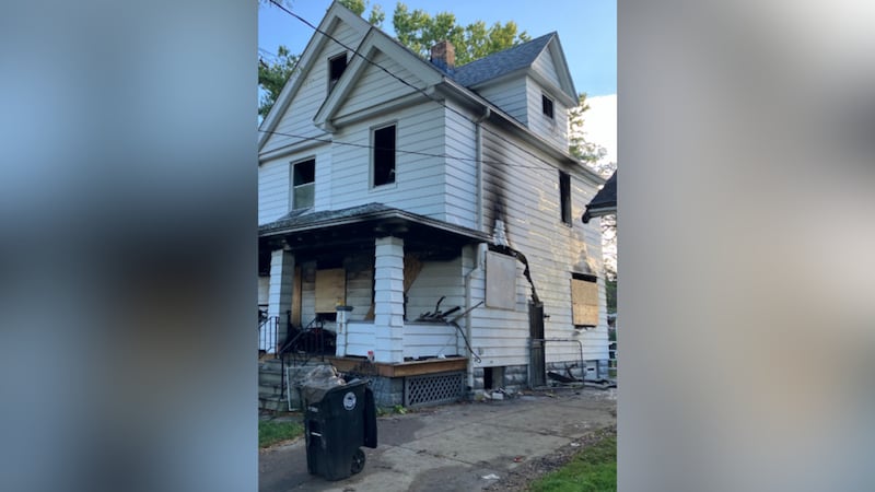 Six children and two adults were injured in a late-night house fire in Cleveland.