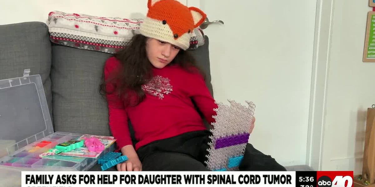 Young girl with spinal cord tumor, raising money for treatment