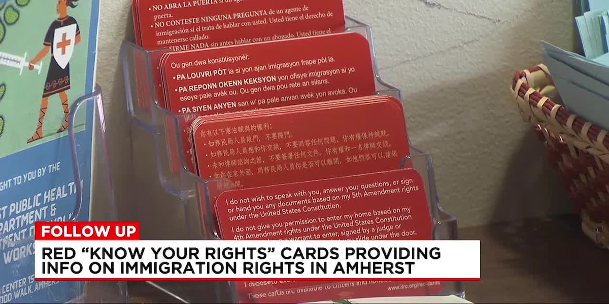 Amherst providing red cards with information on immigrants ...