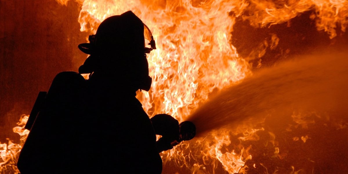 Home ablaze in Monson