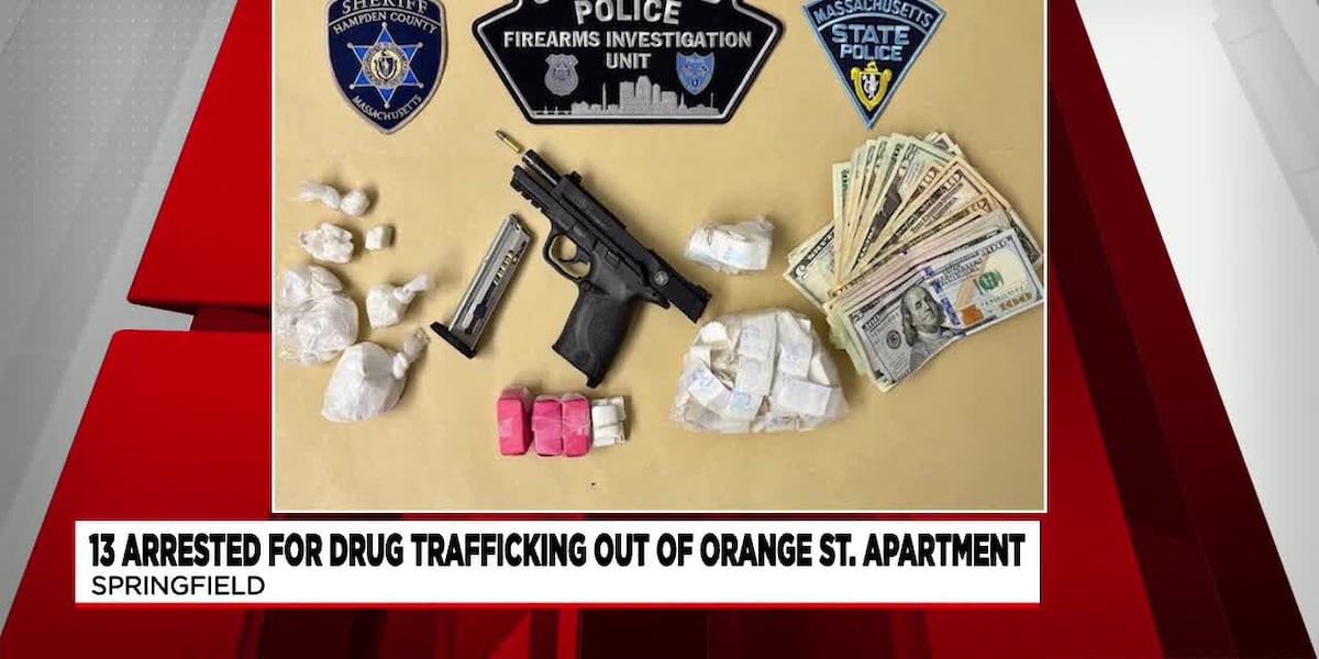 Springfield Police arrest 13 suspects after drug trafficking investigation