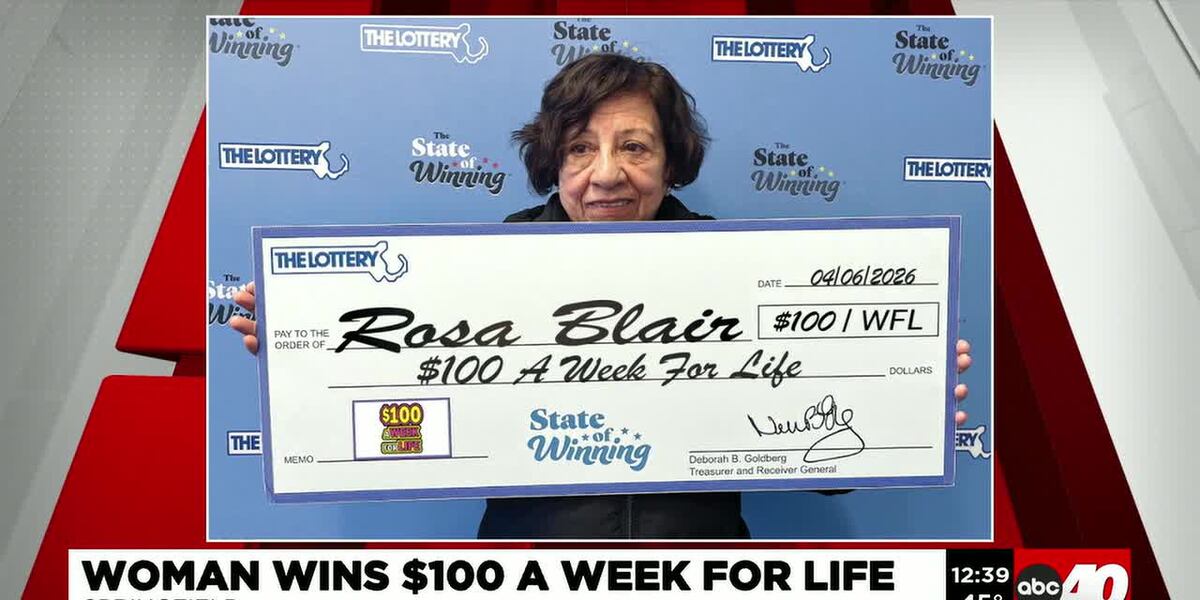 Springfield woman wins ‘$100 a Week of Life’ Lottery