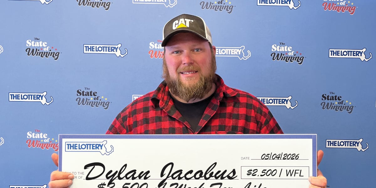 Expectant father from Otis scratches his way to $2 million jackpot