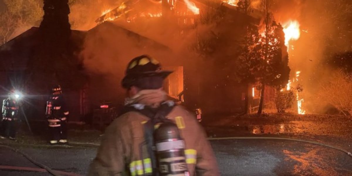 North Leverett building fire draws mutual aid from surrounding towns