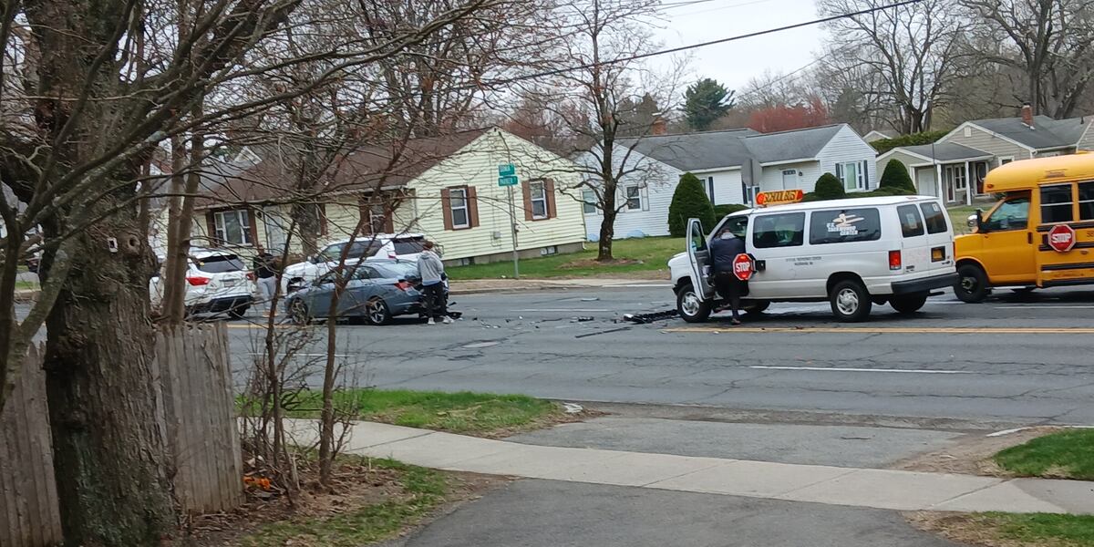 School van involved in three-vehicle crash in Springfield