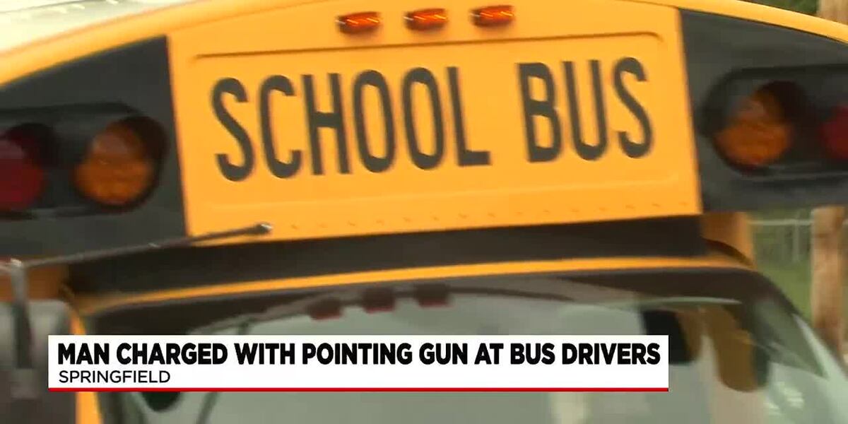 Springfield man accused of pointing gun at school bus drivers