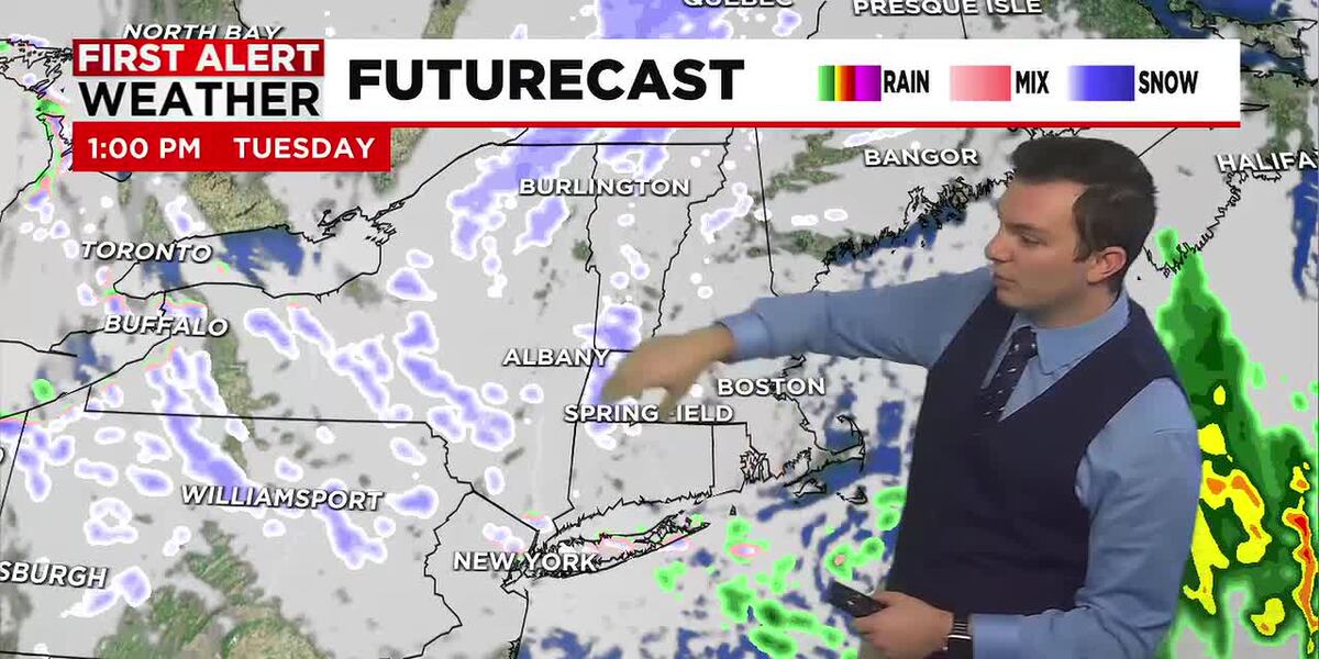Light Off & On Showers Monday
