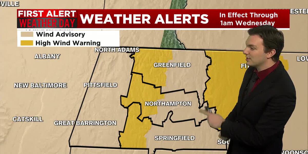 Gusty Winds and Cold on Tuesday